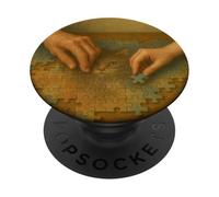 Deux générations travaillant Un Puzzle Illustration de Style Vintage PopSockets PopGrip Adhésif