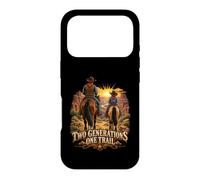 Deux Générations Un Sentier Cowboy Cavaliers Coque pour iPhone 17 Pro