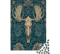 Deux Gothiques-Tone Moose and Crâne 38x26cm/1000pcs Puzzles Adaptés Aux Adultes Et Aux Personnes Âgées De 14 Ans Et Plus