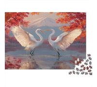 Deux Grandes aigrettes en Parade nuptialePuzzles pour Adultes 38x26cm/1000pcs,Jeux De Défi