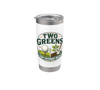 Deux Greens Règles très différentes Golf et Jardinage Gobelet isotherme en acier inoxydable double paroi