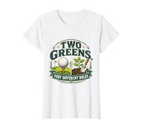 Deux Greens Règles très différentes Golf et Jardinage T-Shirt Graphique avec Valeur