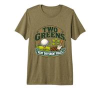 Deux Greens Règles très différentes Golf et Jardinage T-Shirt Haut de Gamme
