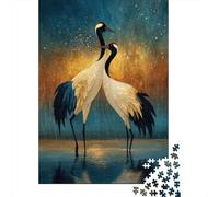 Deux grues Dansant sous Le Ciel étoilé Cadeau Unique Décoration Intérieure Jeu ÉduChatif Challenge Toy Adultes & Enfants des 14 Ans 70x50cm/1000pcs