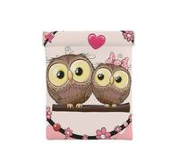 Deux hiboux Mignons de Dessin animé, Sac de Rangement pour Femmes, Portefeuille supérieur à Presser, Petit Porte-Monnaie, Pochette de Changement