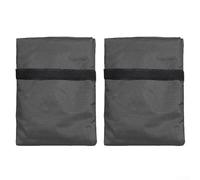 Deux housses de robinet d'extérieur en tissu Oxford imperméable et isolation pour une protection contre le gel et la poussière, adaptées à la plupart des robinets d'extérieur par temps froid (gris