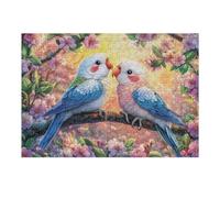 Deux inséparables sur Une Branche de Fleurs Puzzle 300 Pièces pour Adultes Educa Art Nature Décoration Murale Challenge Famille Relaxation Artistique Cadeau 300 PCS