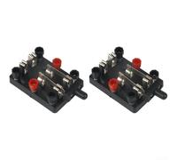 Deux interrupteurs fermés à double pôle conçus pour les laboratoires électriques, avec câblage de borne à vis pour une utilisation sûre et fiable