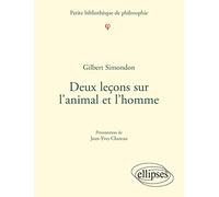 Deux leçons sur l'animal et l'homme