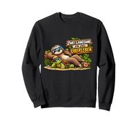Deux lents avec Une Cible Tortue et Paresseux drôle Sweatshirt