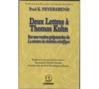 Deux lettres à Thomas Kuhn sur une version préparatoire de la structure des révolutions scientifiques