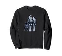 Deux loups amérindiens loups amants Sweatshirt