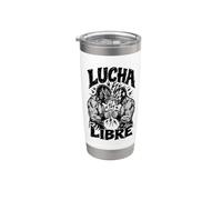 Deux Lutteurs De Lucha Libre - Lutte Libre Gobelet isotherme en acier inoxydable double paroi