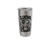Deux Lutteurs De Lucha Libre - Lutte Libre Gobelet isotherme en acier inoxydable double paroi