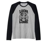Deux Lutteurs De Lucha Libre - Lutte Libre Manche Raglan