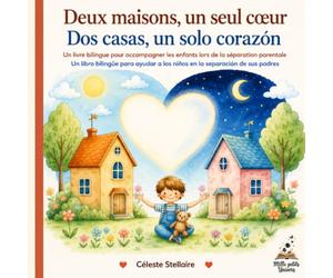 Deux maisons, un seul cœur / Dos casas, un solo corazón: Livre bilingue français-espagnol pour accompagner les enfants lors de la séparation parentale