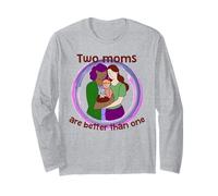 Deux Mamans Valent Mieux qu'une Lesbienne LGBTQ+ Gay Manche Longue