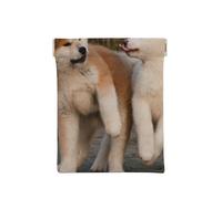 Deux Mignons Chiens Akita, Sac de Rangement pour Femmes, Portefeuille supérieur à Presser, Petit Porte-Monnaie, Pochette de Changement