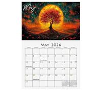 Deux Mille Vingt-Six Calendrier Mural 12 Mois,Planificateur Mensuel 2026 | Organisateur Personnel Pour Gestion Du Temps - Liste De Tâches Emploi Du Temps Objectifs Organisation De Rendez-vous