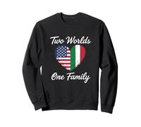 Deux Mondes, Une Famille, héritage Italo-américain Sweatshirt