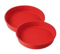 Dr. Oetker Lot de 2 Moules à manqué en silicone 26 cm