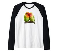 Deux Oiseaux sur Une Branche d'arbre Manche Raglan