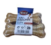 deux Os à mâcher à la panse, 9.5 cm pour chien