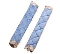Deux paires de gants poignée porte en coton épais, protecteurs matelassés, d'extraction réfrigérateur tissu Housse de Poignée de Réfrigérateur(Blue,Long style 30cm)