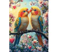 Deux perroquets dans Un Jardin d'amour Puzzle 300 Pièces pour Adultes Educa Qualité Supérieure Premium 3D Décoration Intérieure Cadeau Unique Famille 300 PCS