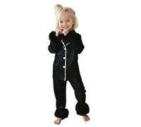 Deux pièces Costume de Pyjamas pour Filles,AdolescentTenues Détente Pyjama en Coton Enfants Colorier Haut et Pantalon Manches Longues Restez au Chaud Hiver Petites Filles garçons