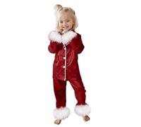 Deux pièces Costume de Pyjamas pour Filles Ensemble Pyjama Unisexe animé Enfants Colorier Haut et Pantalon Manches Longues Epais Hiver Chaud Petites garçons