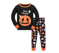 Deux pièces Costume de Pyjamas pour Garçon AdolescentTenues Détente Impression Dessin animé Ensemble Confortable Manches Longues Idée Cadeau Vêtement Nuit 2-10 Ans