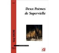 Deux Poèmes de Supervielle SACRE Guy (Auteur)