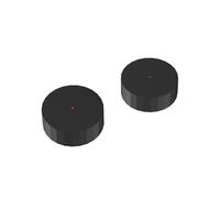 Deux poignées pour mélangeur lavabo Grands Boulevards noir mat