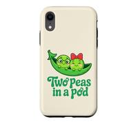 Deux Pois dans Une Capsule Mignon Couple Romantique Assorti amitié Coque pour iPhone XR