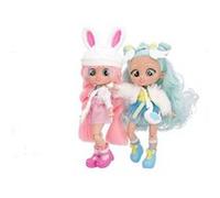 BFF BY CRY BABIES Coney & Sydney, Pack 2 Poupées Fashion à Collectionner avec Cheveux Longs, Vêtements en Tissu et 9 Accessoires, Jouet Cadeau pour Enfants +5 Ans