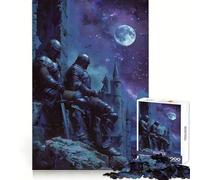 Deux Puzzles Chevalier dans la Nuit pour Adultes, 1000 pièces, Esprit analytique, Loisirs, évasion, Assemblage serré, Cadeau de Saison (50x75cm)