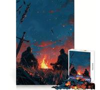 Deux Puzzles de Guerriers Chevaliers pour Adolescents, 1000 pièces, Exercice cognitif, détente et Divertissement, sans Bords Rugueux, Cadeau de Noël idéal (50x75cm)