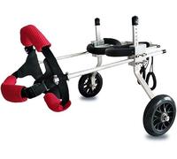 Deux Roues Chien Fauteuil Roulant Support Arrière Fauteuil Roulant Aides À La Marche Réglables Pour Animaux De Compagnie 0-40 Livres pour Le Vieillissement Désactiver L'arthrite Bl
