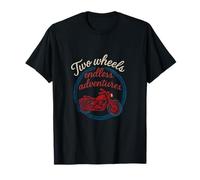 Deux roues Endless Adventures Moto Biker Design T-Shirt
