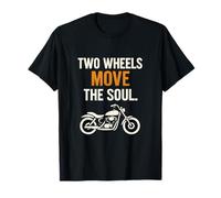 Deux roues Move the Soul Moto Silhouette Biker fantaisie T-Shirt