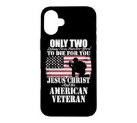 Deux sont Morts pour toi Cadeau commémoratif de Jésus et de Coque pour iPhone 16 Plus