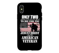 Deux sont Morts pour toi Cadeau commémoratif de Jésus et de Coque pour iPhone X/XS