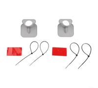 Deux supports de tuyau en ABS pour piscines avec supports de support pour tuyau de 38 mm, conçus pour l'affaissement du tuyau et améliorer la gestion du tuyau (2 pièces, gris)