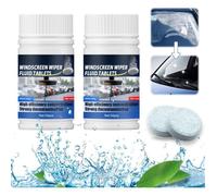 Deux tablettes de lavage de pare-brise tablettes de nettoyage détergentes solides (100 tablettes)
