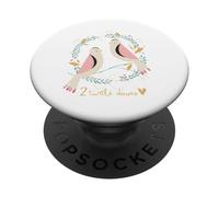 Deux tourterelles 12 Jours de Noël Song Coral Rhyme Enfants PopSockets PopGrip Adhésif