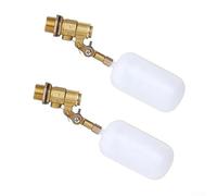 Deux valves à flotteur NPT de 1,27 cm pour la régulation du niveau d'eau du bassin, pour le remplissage automatique des réservoirs de bétail, fiabilité du système d'aquaculture