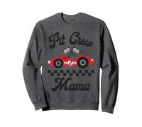 Deux Voitures de Course d'anniversaire Rapides Mama of The Birthday Boy Party Sweatshirt