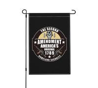 Deuxième Amendement Drapeaux De Jardin Durable Drapeau De Jardin Avec Œillets Bannière Pour Intérieure Fêtes Dortoirs 30X45cm