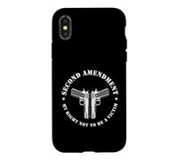 Deuxième amendement Mon Droit de ne Pas être Victime Conception d'armes Coque pour iPhone X/XS